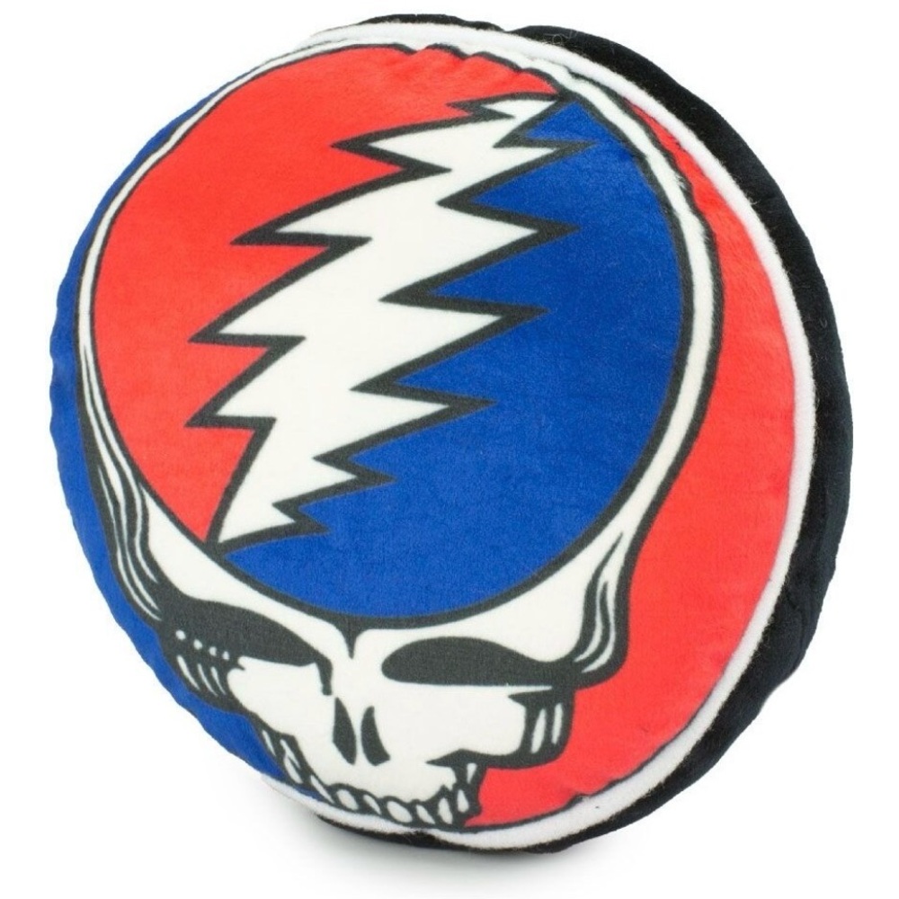 NWT Grateful Dead Steal Your Face Plush Squeaker Dog Toy